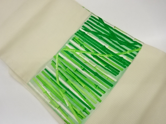 JAPANESE NAGOYA OBI FOR SUMMER / WOVEN BAMBOO